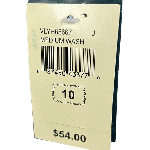 NWT Lucky Brand Girls Blue Medium Wash Embroidered Trim Strapless Romper 10 - Picture 2 of 6